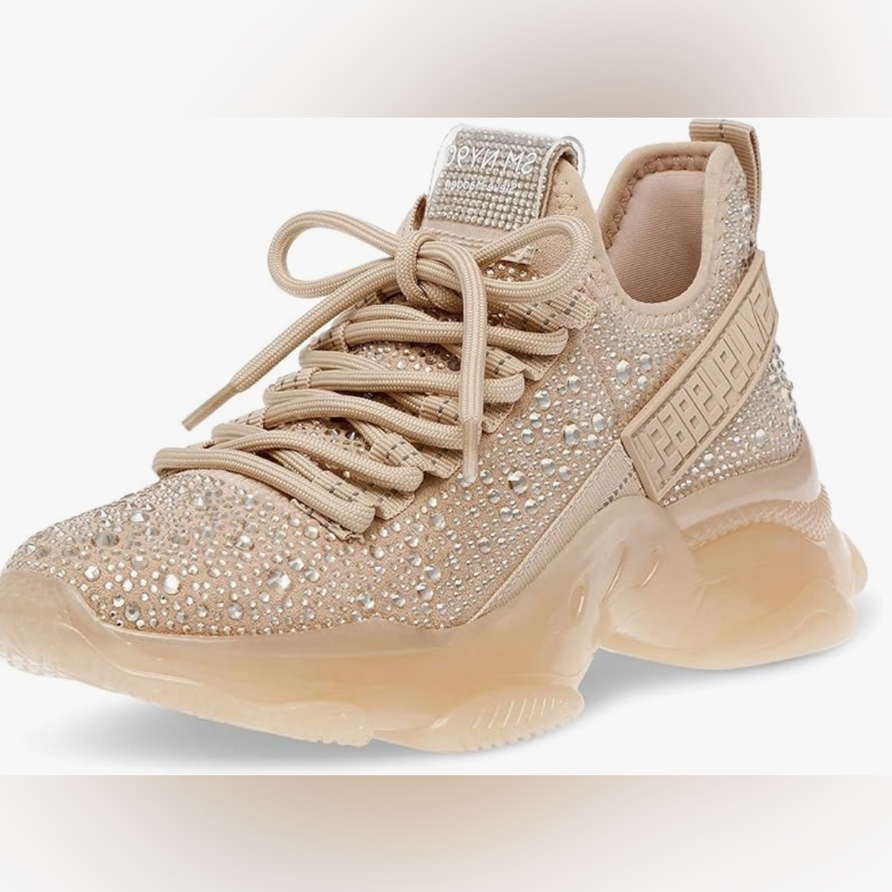 Steve Madden Jmaxima blush/gold sneakers
